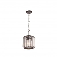 Mercator-Olympia 1Lt & 3Lt Metalware and Clear Cystal Pendant - Glass